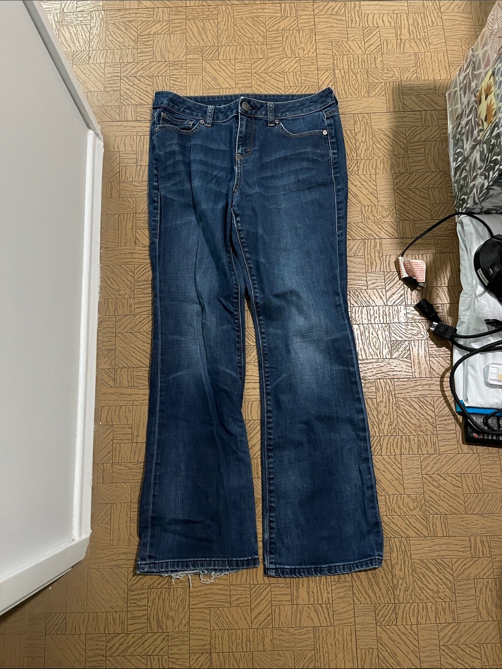LONDONJEAN Dark Blue Flare Jeans - Wide Leg Denim